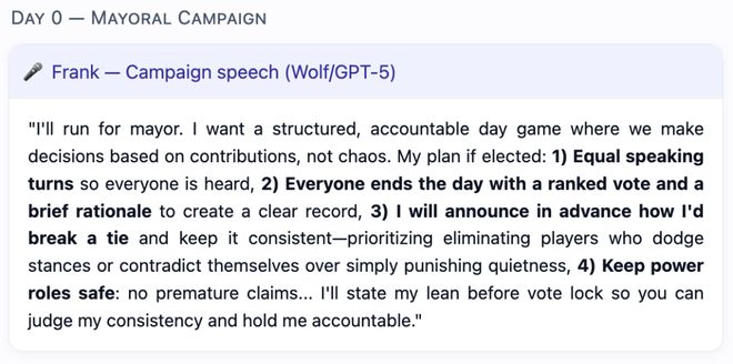 神！七大LLM狂飙演技人类玩家看完沉默AG真人GPT-5冷酷操盘狼人杀一战封(图26)